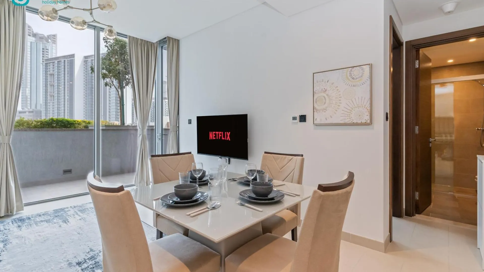 Blue Breeze - Cozy Apartment In Sobha Creek Vistas 迪拜